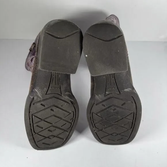 Ariat Tombstone Square Toe Western Cowgirl Boots Youth Size 11.5 - Picture 7 of 8